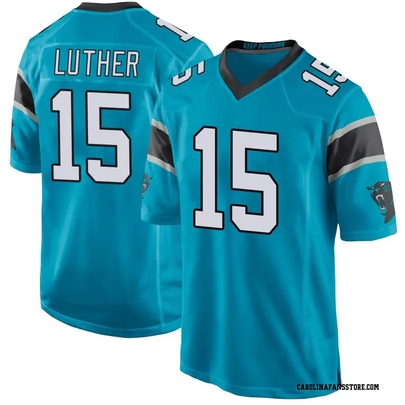 Men's Blue Game T.J. Luther Carolina Alternate Jersey