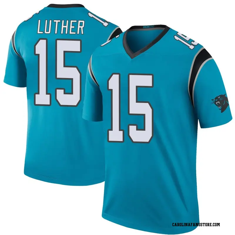 Men's Blue Legend T.J. Luther Carolina Color Rush Jersey